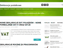 Tablet Screenshot of deklaracjepodatkowe.biz